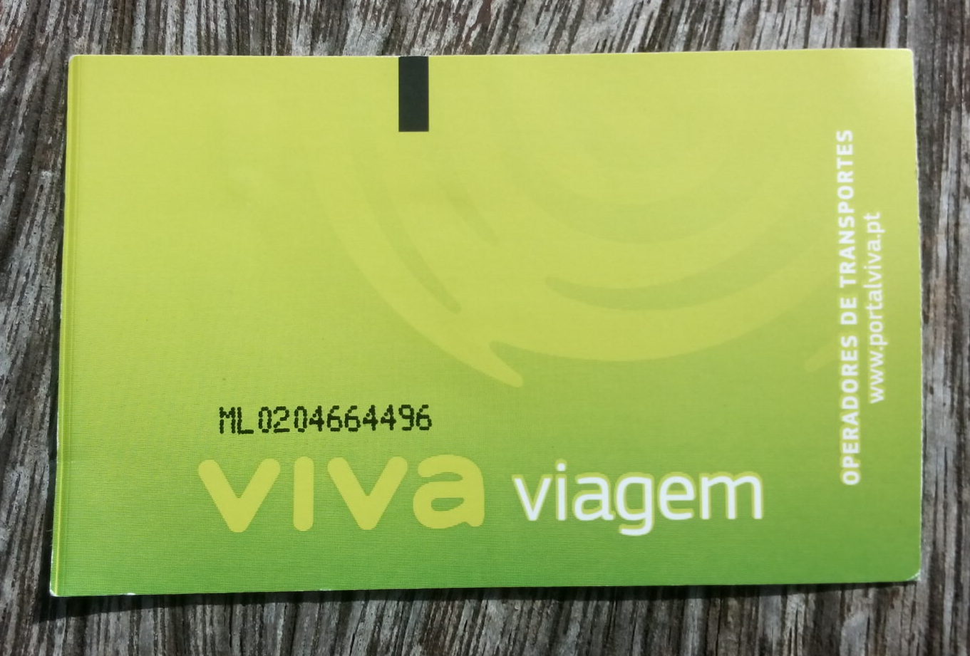 Viva Viagem Ticket - Magnetic Pass for Lisbon Transportation - Metro - Bus - Tram